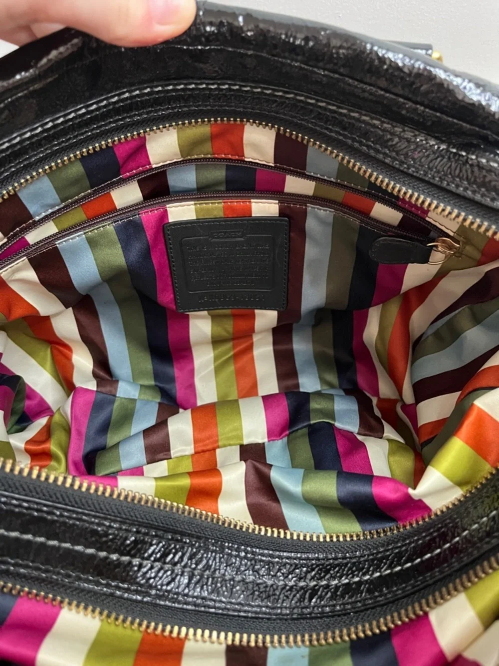 Coach Archive Limited Edition Patent Peyton Satchel 13051